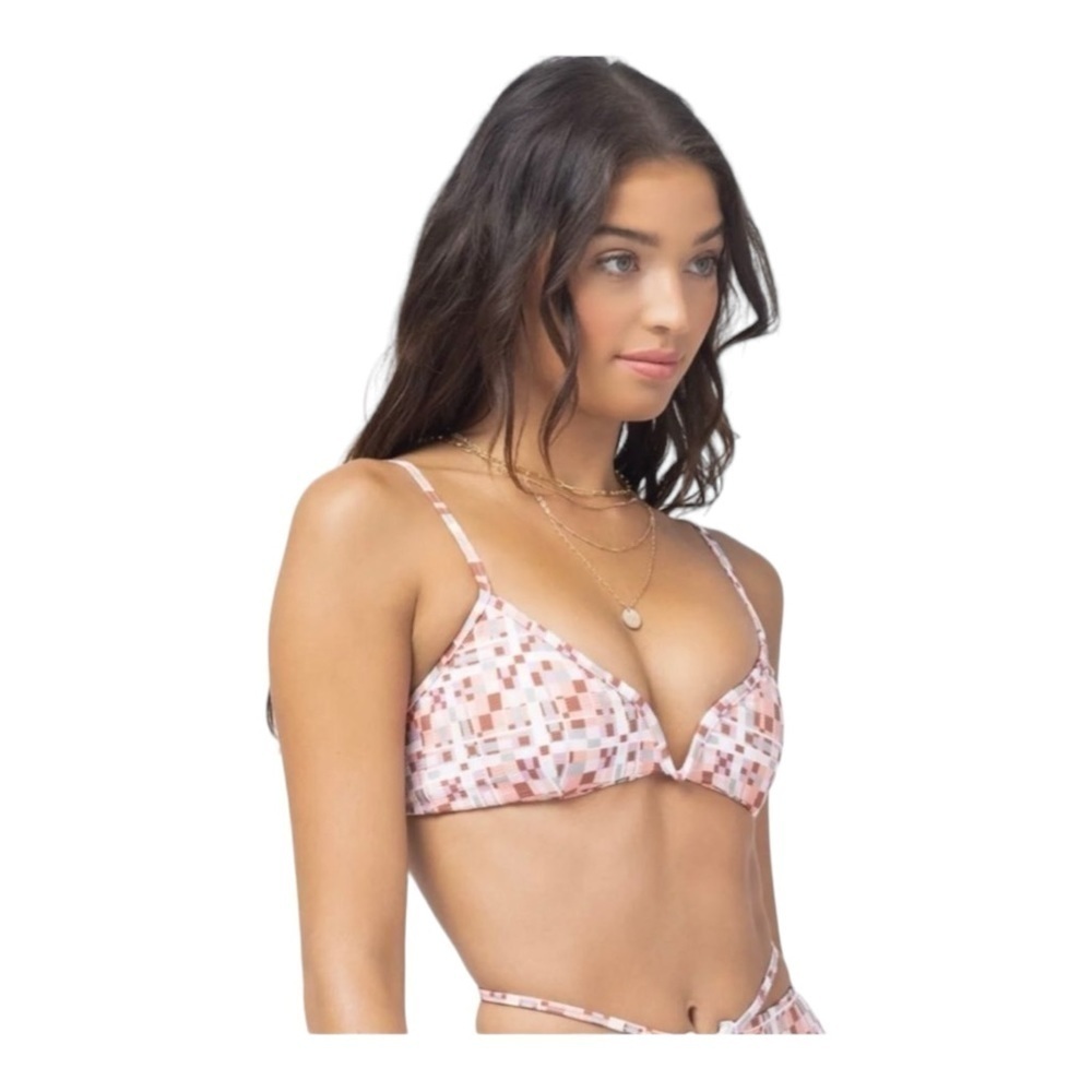 L*Space Helena Bikini Top in Block Party-Multi NWOT